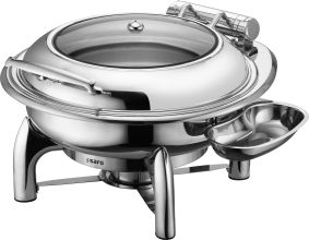 SARO Chafing Dish, rond, bakje geschikt voor inductie,
model JESSIE