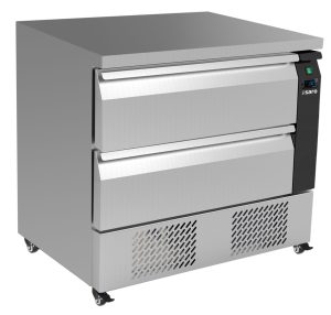 SARO koeltafel met laden, 2 laden,
model DRAW 3SK