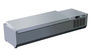 SARO Opzet koelvitrine met deksel - 1/3 GN
model VRX 1200 S/S