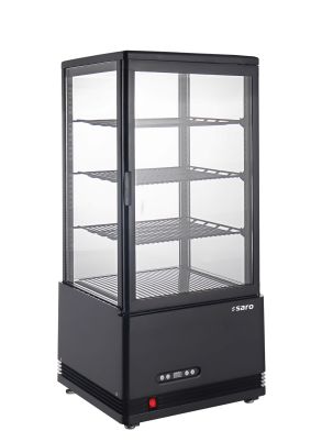 SARO Koelvitrine 
model SC 80 AV, zwart