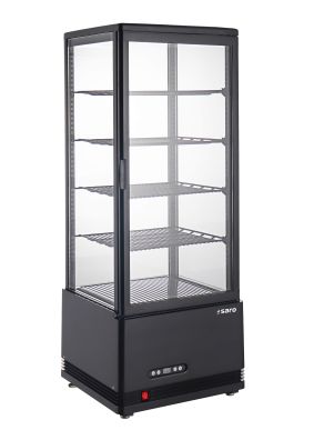 SARO Koelvitrine 
model SC 100 AV, zwart