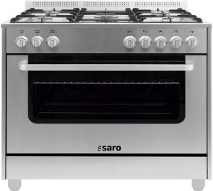 SARO Multifunctioneel gasfornuis met electrische oven
model TS95C61LX