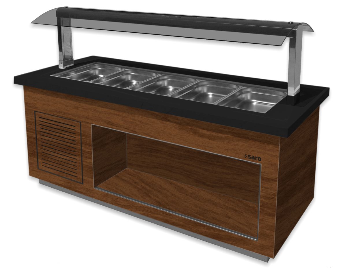 SARO Saladebar
model PREMIUM LINE- SB-K 200 okkernoot