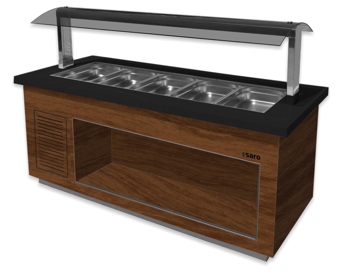 SARO Saladebar
model PREMIUM LINE- SB-K 230 okkernoot
