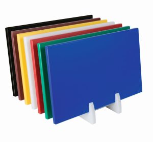 SARO Polyethyleen snijplank met antislip pootjes zwart