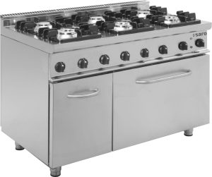 SARO Gasfornuis met electrische oven
model E7/KUPG6LE