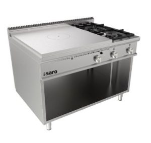 SARO Doorkookplaat kachel open onderbouw + 2 branders LQ -
model LQ / TPG6BA