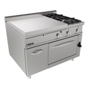 SARO Doorkookplaat fornuis gasoven + 2 branders + deur LQ -
model LQ / TPG6LO