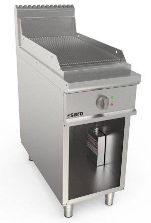 SARO Elektrische bakplaat met open onderstel -
model LQ / FTE2BAR
