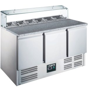 SARO Pizza preparation table with glass top
model EPS 903 G