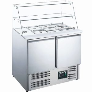 SARO Saladette met glas opbouw
model ES 900 G