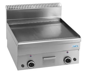 SARO Gas Grillplaat Glad Tafelmodel 600x600
model GFT66L