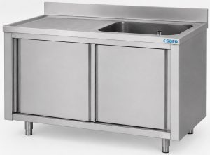 SARO Spoelbakkasten met schuifdeuren 1200