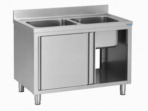 SARO Spoelbakkasten met schuifdeuren 1200 1