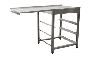 SARO afvoertafel voor vaatwasser links, 1 bak, 1200 mm